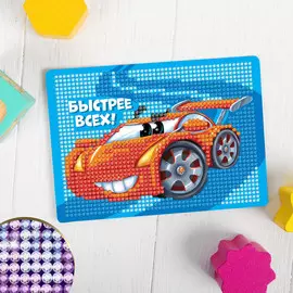 Алмазная мозаика с частичным заполнением на подставке для детей