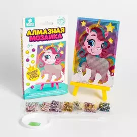 Алмазная мозаика с частичным заполнением на подставке для детей