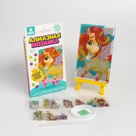 Алмазная мозаика с частичным заполнением на подставке для детей