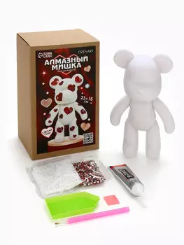 Алмазная мозаика на фигурке с полным заполнением