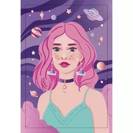 Алмазная мозаика с полным заполнением на подрамнике