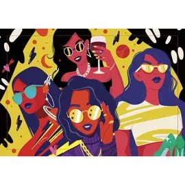 Алмазная мозаика с полным заполнением на подрамнике