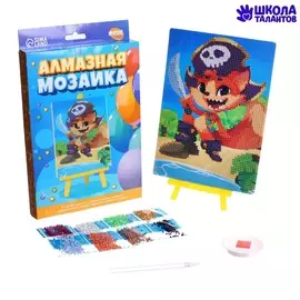 Алмазная мозаика с частичным заполнением на подставке для детей
