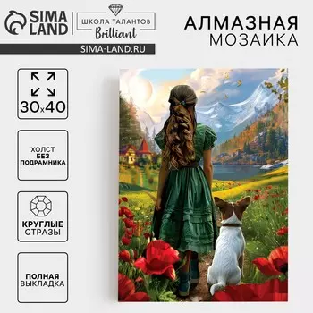 Алмазная мозаика с полным заполнением на холсте