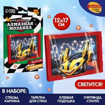 Алмазная мозаика в рамке для детей