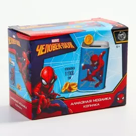 Алмазная вышивка на копилках человек-паук