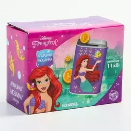 Алмазная вышивка на копилках принцессы: ариэль