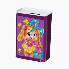 Алмазная мозаика на копилке