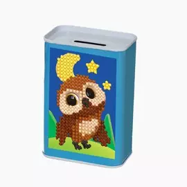 Алмазная мозаика на копилке