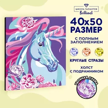 Алмазная мозаика с полным заполнением на подрамнике