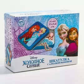 Алмазная мозаика на шкатулке с частичным заполнением для детей