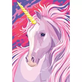 Алмазная мозаика с частичным заполнением на холсте