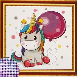 Алмазная мозаика с частичным заполнением