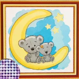 Алмазная мозаика с частичным заполнением