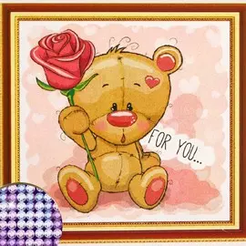 Алмазная мозаика с частичным заполнением