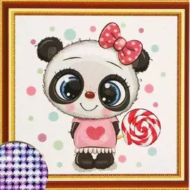 Алмазная мозаика с частичным заполнением