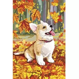 Алмазная мозаика на подрамнике с частичным заполнением