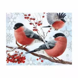 Алмазная мозаика на новый год с частичным заполнением