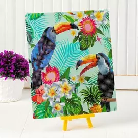 Алмазная вышивка с частичным заполнением