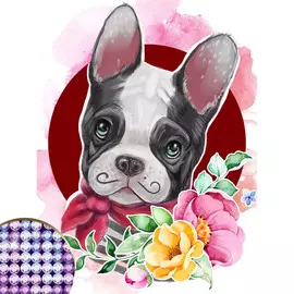 Алмазная вышивка с частичным заполнением