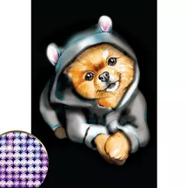 Алмазная мозаика с частичным заполнением