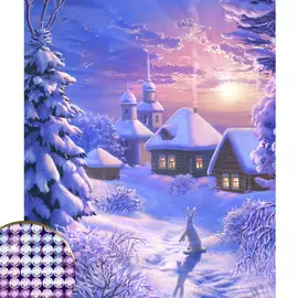 Алмазная мозаика с частичным заполнением