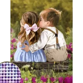 Алмазная мозаика с частичным заполнением