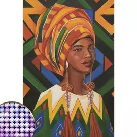 Алмазная вышивка с частичным заполнением