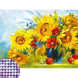 Алмазная мозаика с частичным заполнением