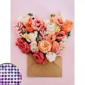 Алмазная вышивка с частичным заполнением