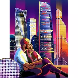 Алмазная мозаика с частичным заполнением