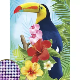 Алмазная вышивка с частичным заполнением