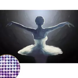 Алмазная мозаика с частичным заполнением