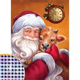 Алмазная вышивка с частичным заполнением