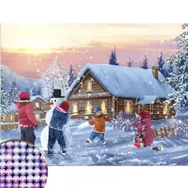 Алмазная мозаика с частичным заполнением