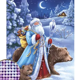 Алмазная вышивка с частичным заполнением