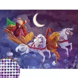 Алмазная мозаика с частичным заполнением