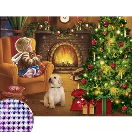 Алмазная мозаика с частичным заполнением