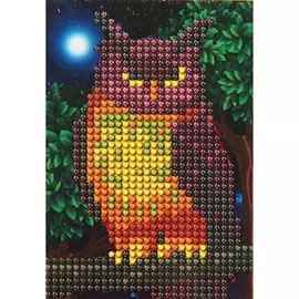 Алмазная вышивка с частичным заполнением с рамкой