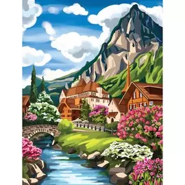 Алмазная мозаика с полным заполнением на холсте