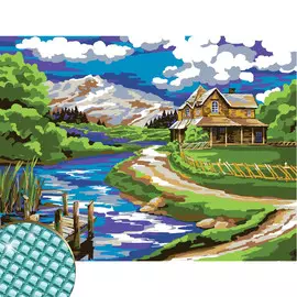 Алмазная мозаика с полным заполнением на подрамнике