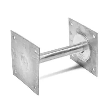 Анкер лом, регулируемый по высоте, оцинкованный, м24х200х120 мм