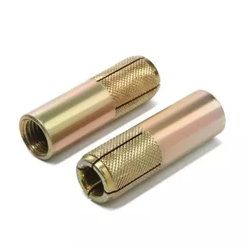 Анкер лом, забиваемый, стальной, желтопасированный, м20х80 мм, 25 шт