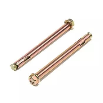 Анкерный болт лом, с гайкой, оцинкованный, 10х125 мм, 55 шт