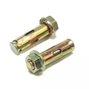 Анкерный болт лом, с гайкой, оцинкованный, 10х40 мм, 120 шт