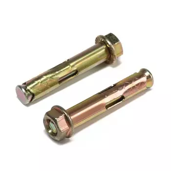 Анкерный болт лом, с гайкой, оцинкованный, 10х60 мм, 110 шт