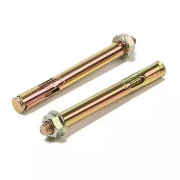 Анкерный болт лом, с гайкой, оцинкованный, 10х97 мм, 75 шт