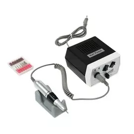 Аппарат для маникюра luazon lmh-03, 6 насадок, 35 вт, до 30000 об/мин, бело-черная