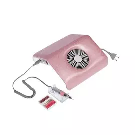 Аппарат для маникюра luazon lmh-04, 6 насадок, до 25000 об/мин, педаль, 23 вт, розовый