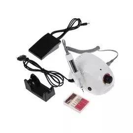 Аппарат для маникюра luazon lmh-04, 6 насадок, до 25000 об/мин, 23 вт, белый